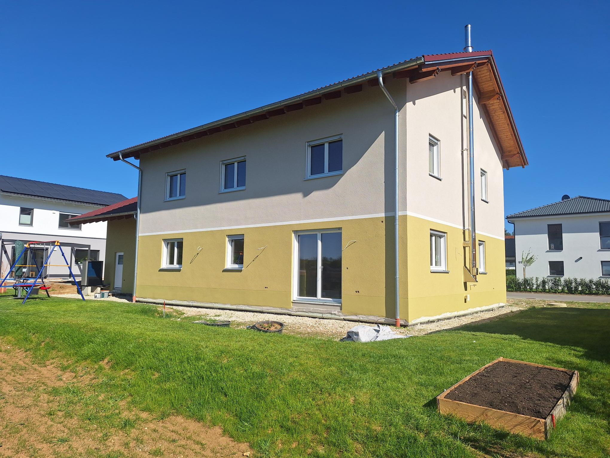 Außenputz an Neubau